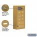 Salsbury Cell Phone Storage Locker - with Front Access Panel - 6 Door High Unit (8 Inch Deep Compartments) - 8 A Doors (7 usable) and 2 B Doors - Gold - Surface Mounted - Master Keyed Locks